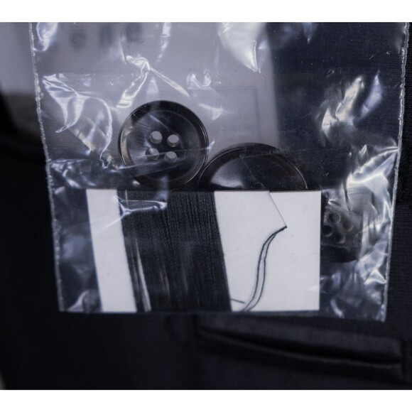 Sene Solid Black Sport Blazer Unstructured Blazer Jacket Coat Solid Size 48R EUC - Picture 12 of 14